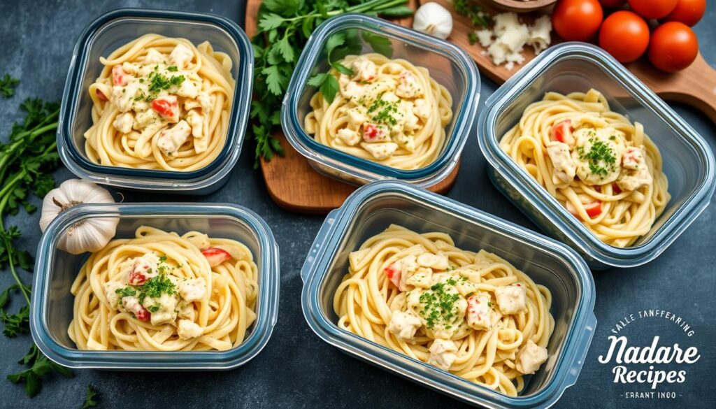 meal prep with Marry Me Chicken Pasta leftovers