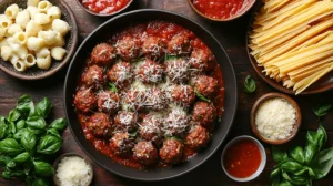 Meatball Casserole Recipe ingredients