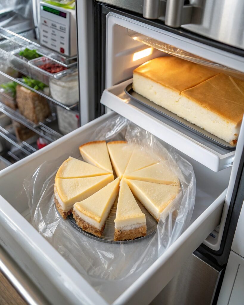 Storing leftover no-bake cheesecake