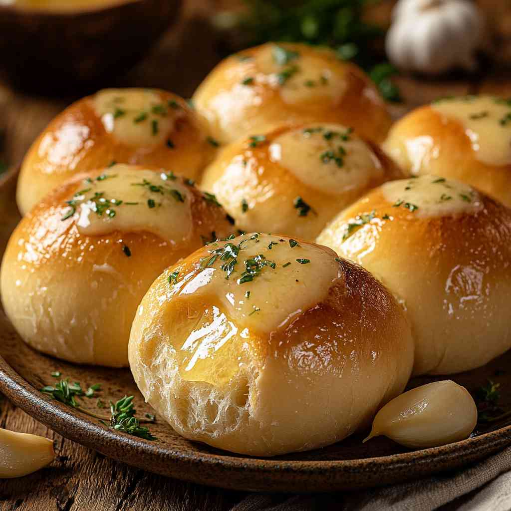 Garlic Bread Rolls Recipe - Soft & Buttery Delights
