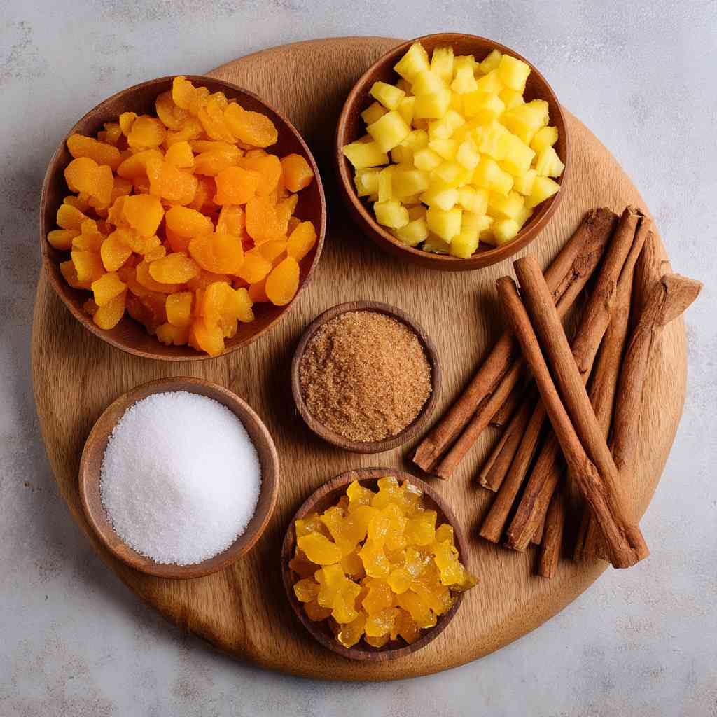 Ingredients for Apricot Pineapple Jam Recipe