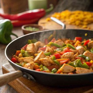 Chicken and vegetable filling for Filipino empanadas