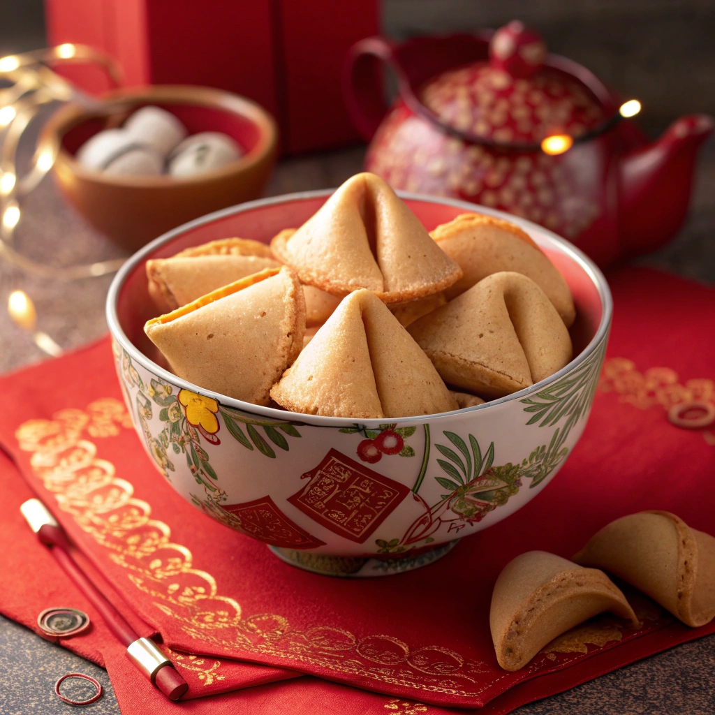 Served Panda Express fortune cookies with fortunes