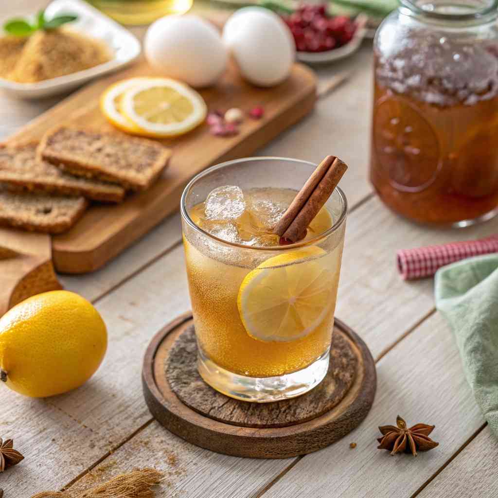 Served Brazilian Mounjaro Drink with Apple Cider Vinegar