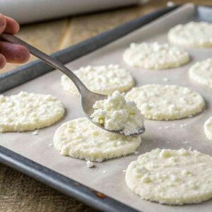 flattening cottage cheese for baking chips