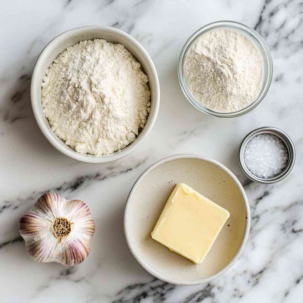Garlic Bread Rolls Ingredients - Fresh & Flavorful