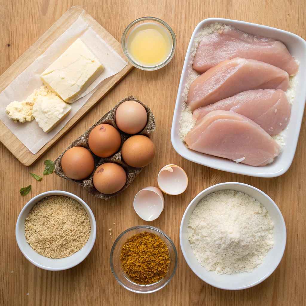 Parmesan crusted chicken recipe ingredients
