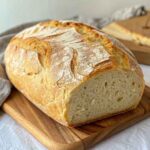 No knead gluten free bread on parchment